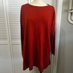 Style & Co. Burnt Orange Tunic Lightweight Sweater